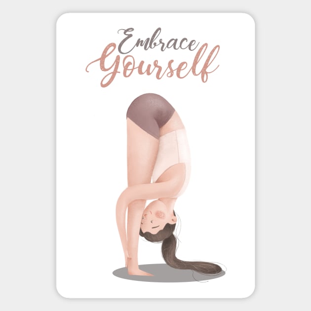 Embrace Yourself Magnet by Gummy Illustrations